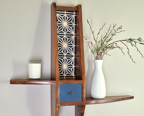 Kumiko Shelf | Woodworking Project | Woodsmith Plans