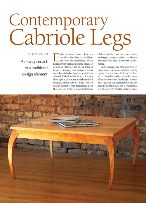 Contemporary Cabriole Legs