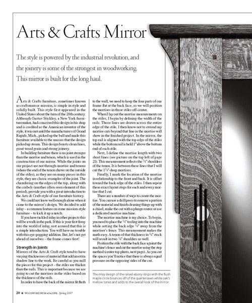 Arts & Crafts Mirror